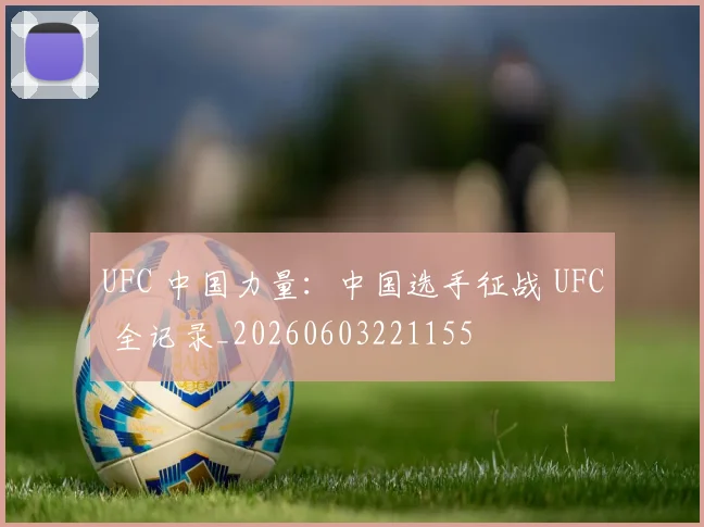 UFC 中国力量:中国选手征战 UFC 全记录_20260603221155